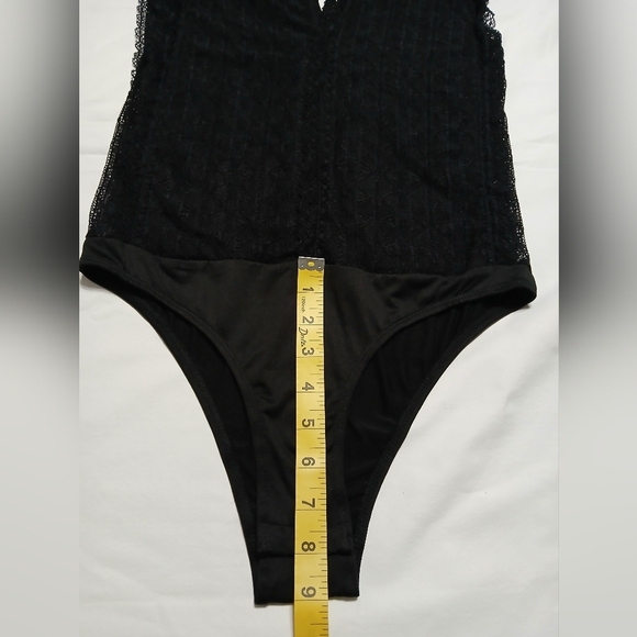 Golden‎ Days Paris Women Black Lace Bodysuit - Picture 7 of 12